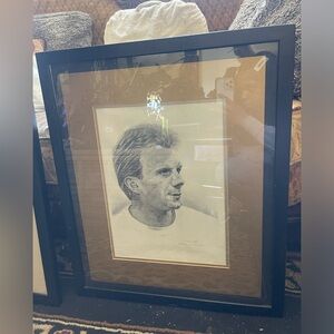 Original Autographed Framed Sketch of Jerold Rough